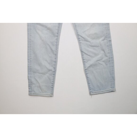 Express Womens 6 Distressed Marketing Sample Stretch Skinny Leg Denim Jeans Blue - Picture 4 of 14